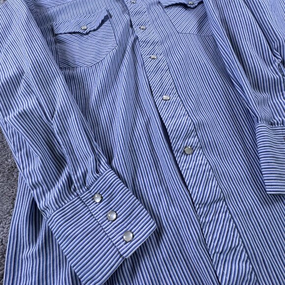 Vintage Wrangler Womens L Western Pearl Snap Shirt - Picture 3 of 7